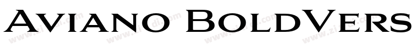 Aviano BoldVersion 1字体转换